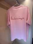 Футболка  Balenciaga / оверсайз футболка / розовая / жіноча футболка