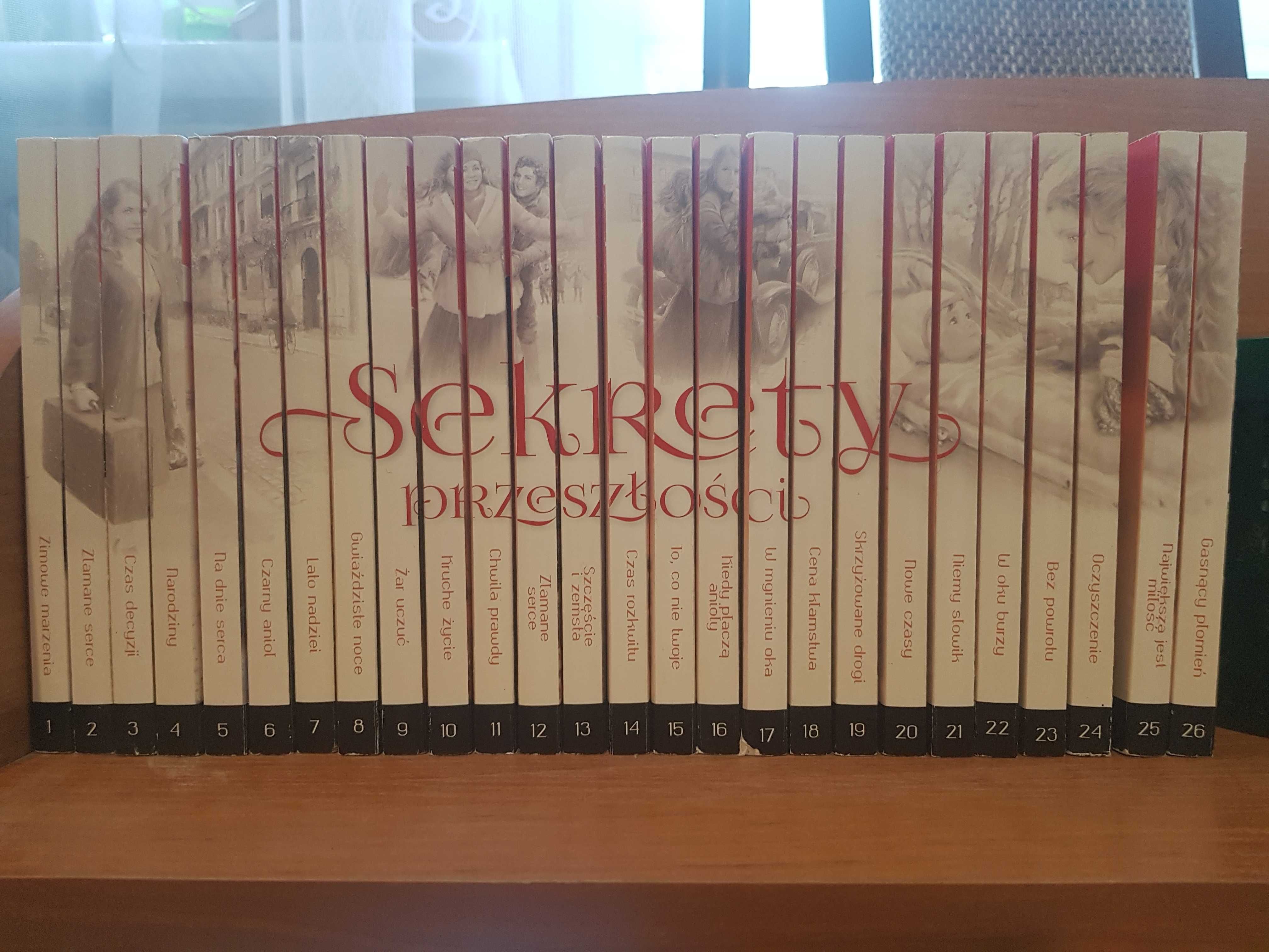 Saga Sekrety przeszłości, komplet 26 książek, Rzeszów