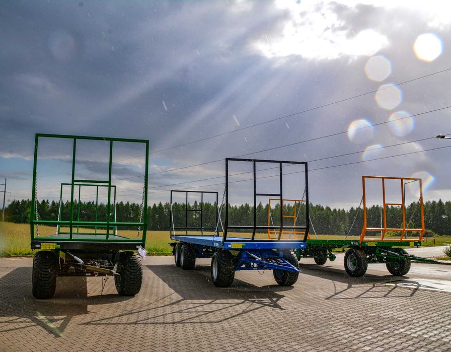 Przyczepa platformowa do bel METAL-TECH PB 16 | 8, 11, 13, 16, 18 TON