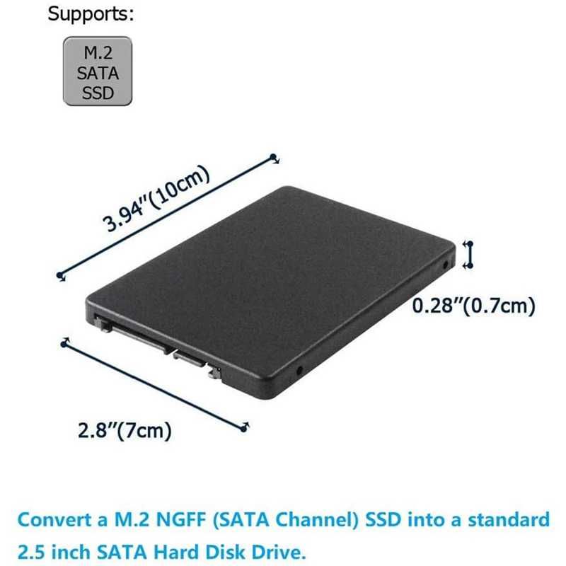 Адаптер M2 SATA SSD на 2,5" SATA