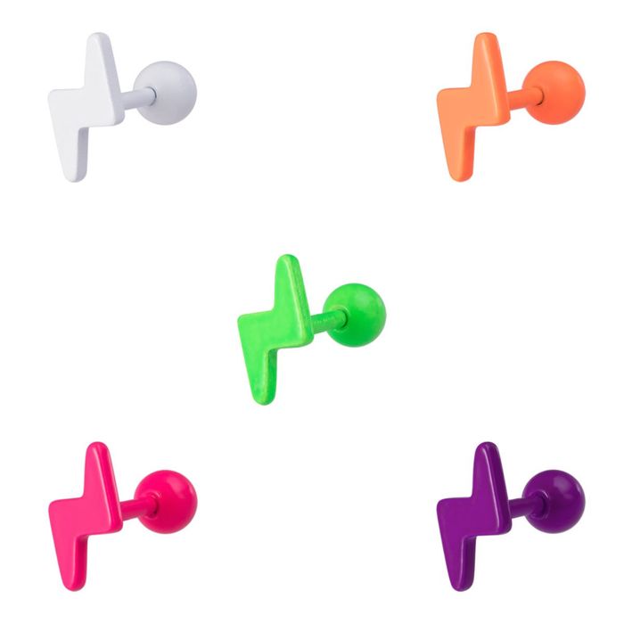 Набір різнокольорових сережок для вуха