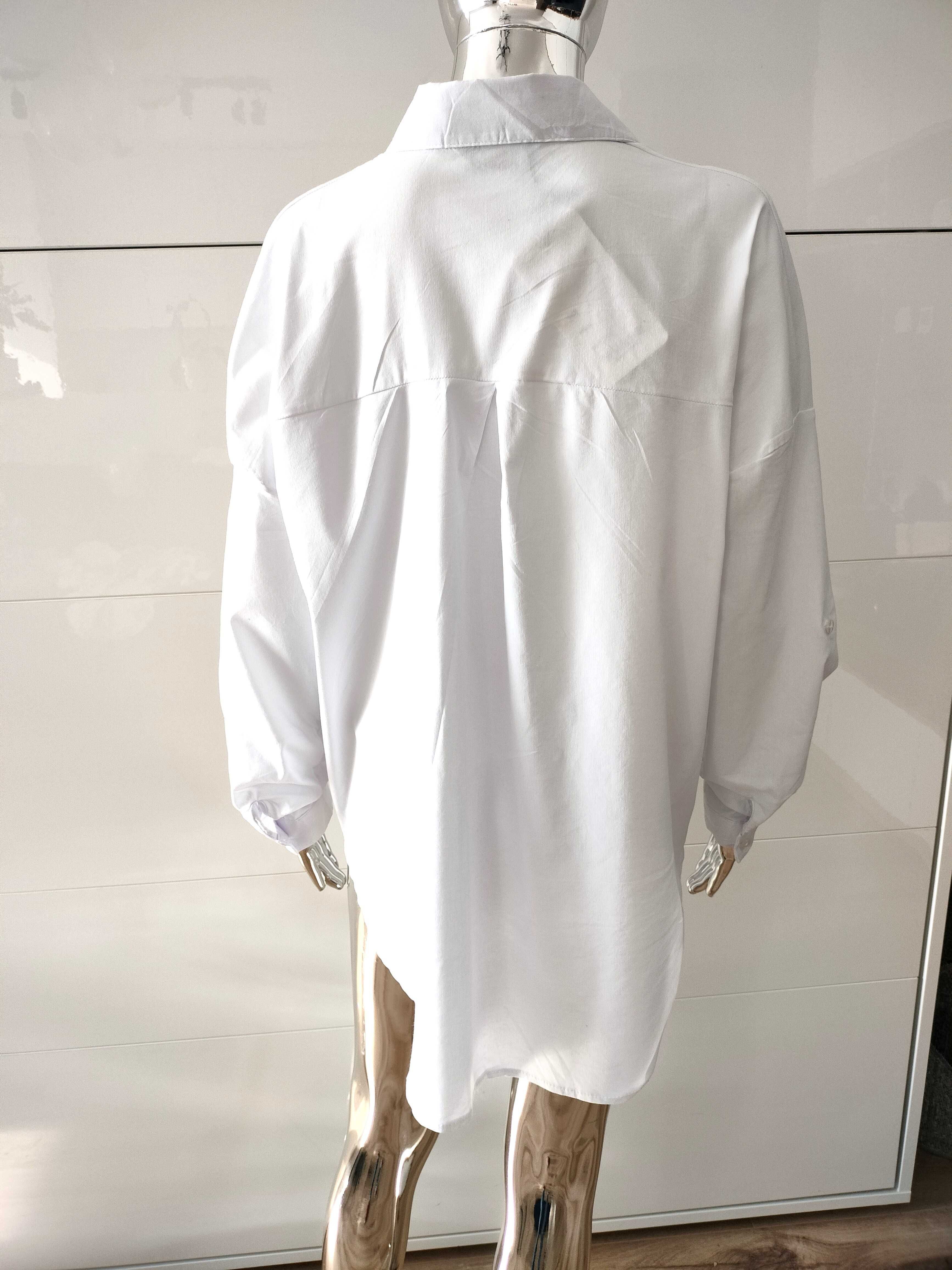 Koszula damska oversize  biała M