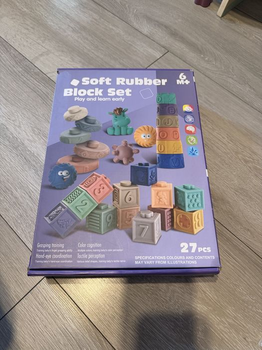 Miękkie klocki dla niego niemowlaka