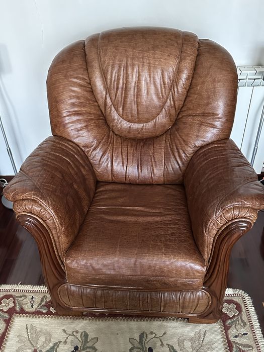 Sofás em oele verdadeira