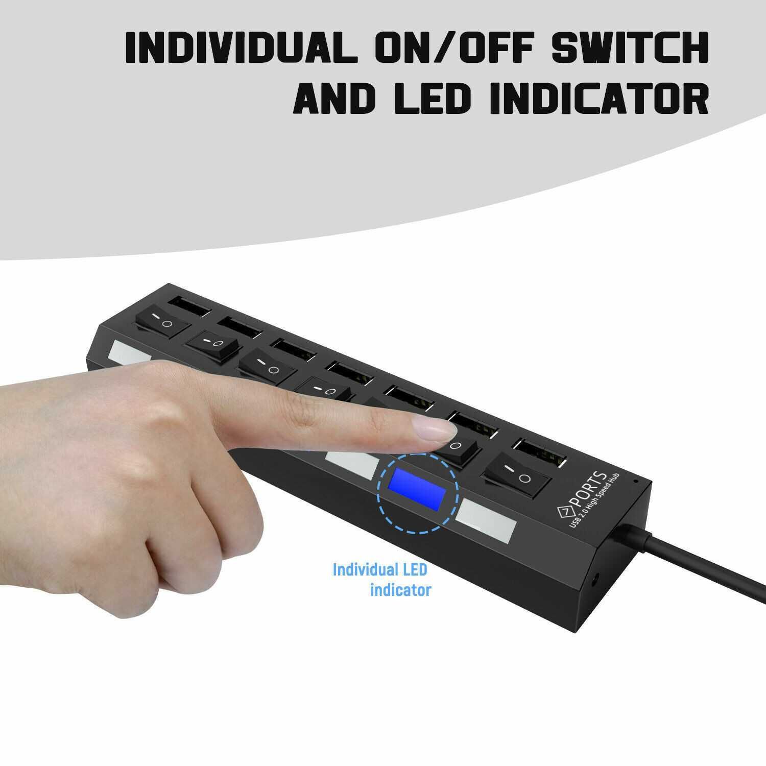 Hub USB 7 Portow