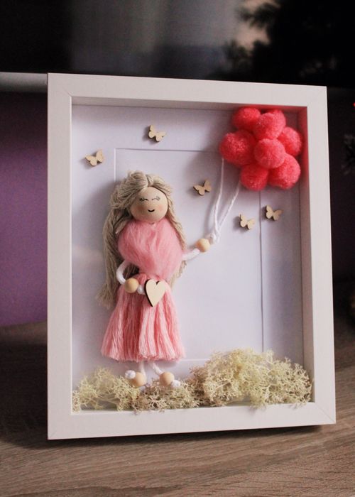 Laleczka  w ramce /Anioł w ramce