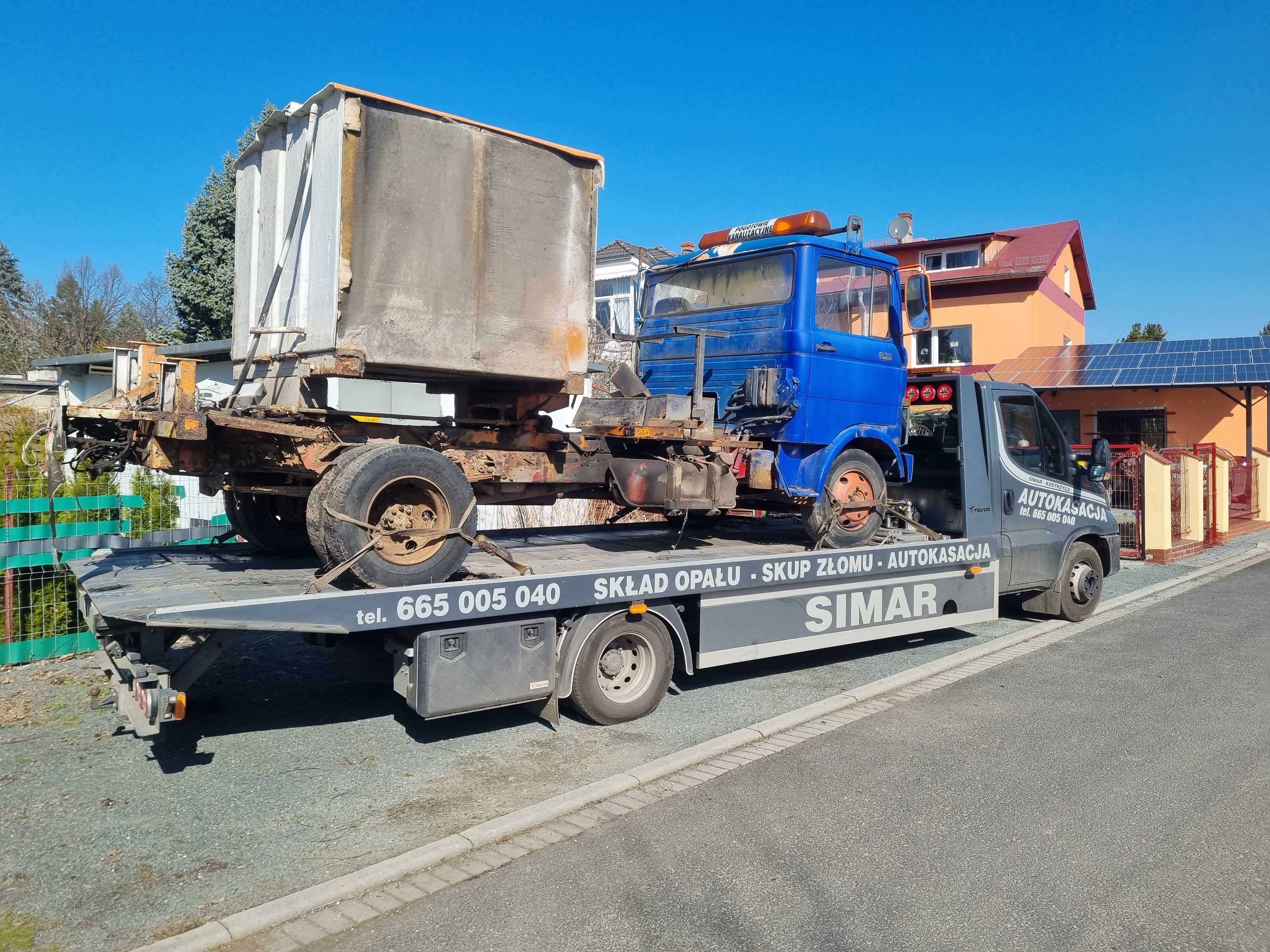 Autokasacja/Skup aut/Złomowanie pojazdów ciężarowych i rolniczych