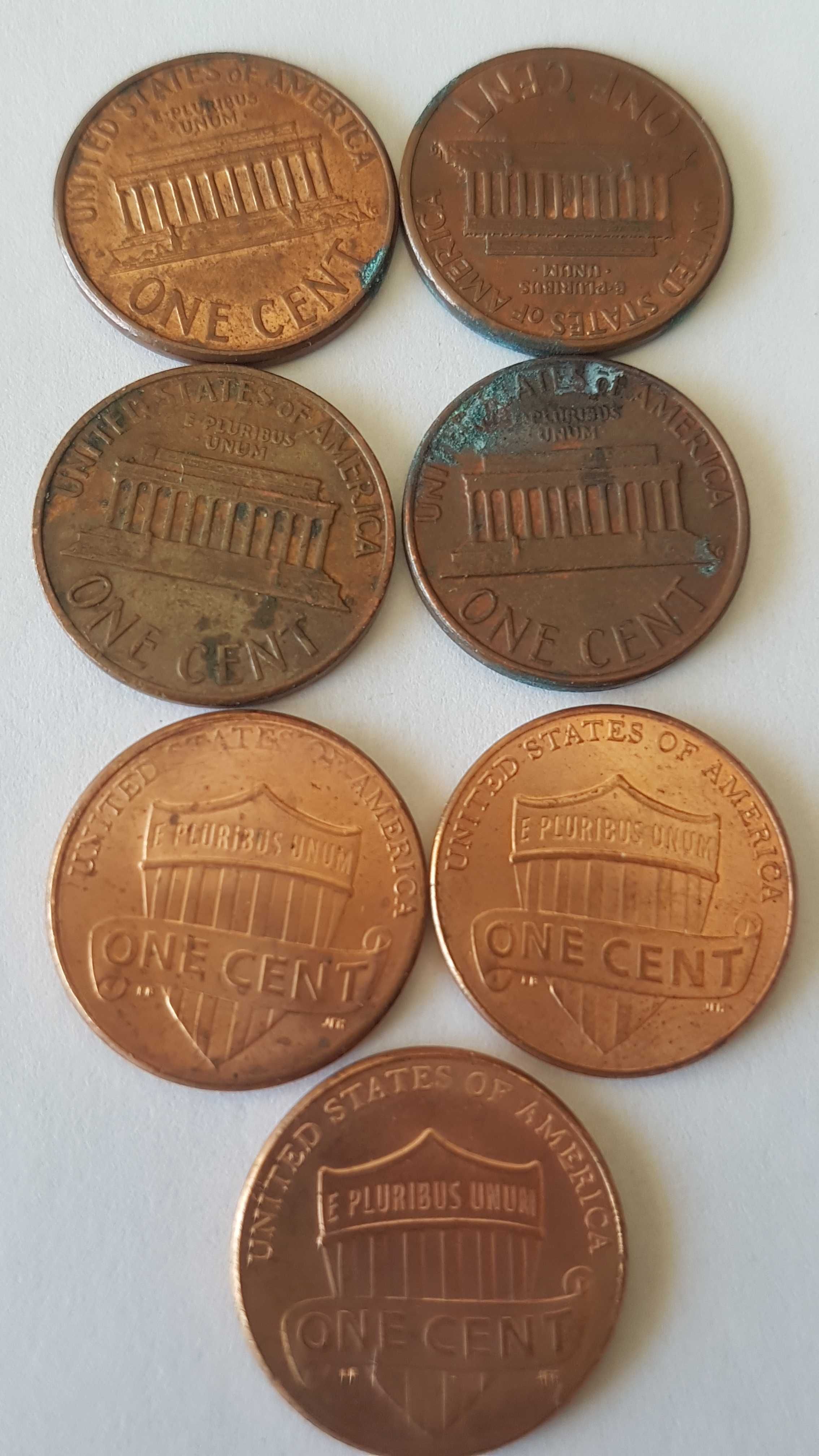7 Moedas USA - ONE CENT