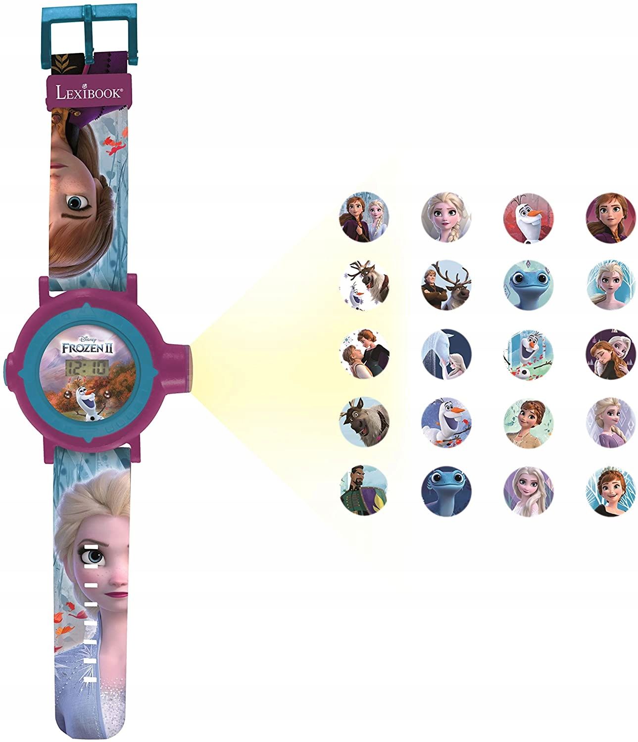 Zegarek Z Projektorem Frozen Kraina Lodu Projektor