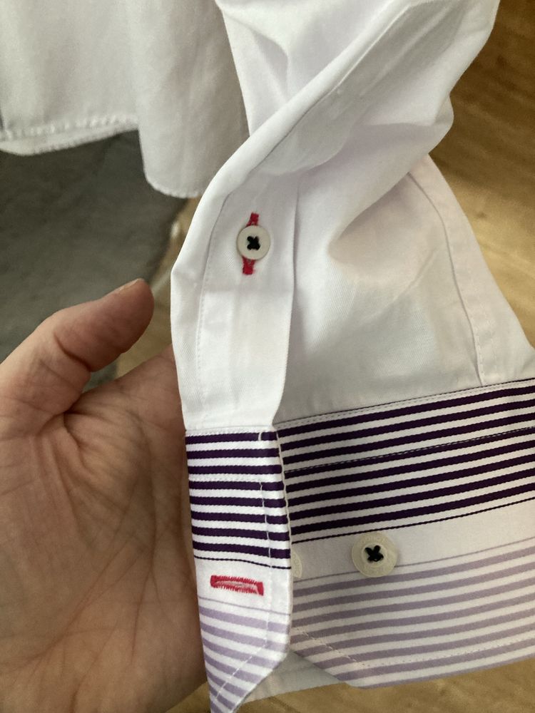 Koszula biała meska slim fit Paul Smith