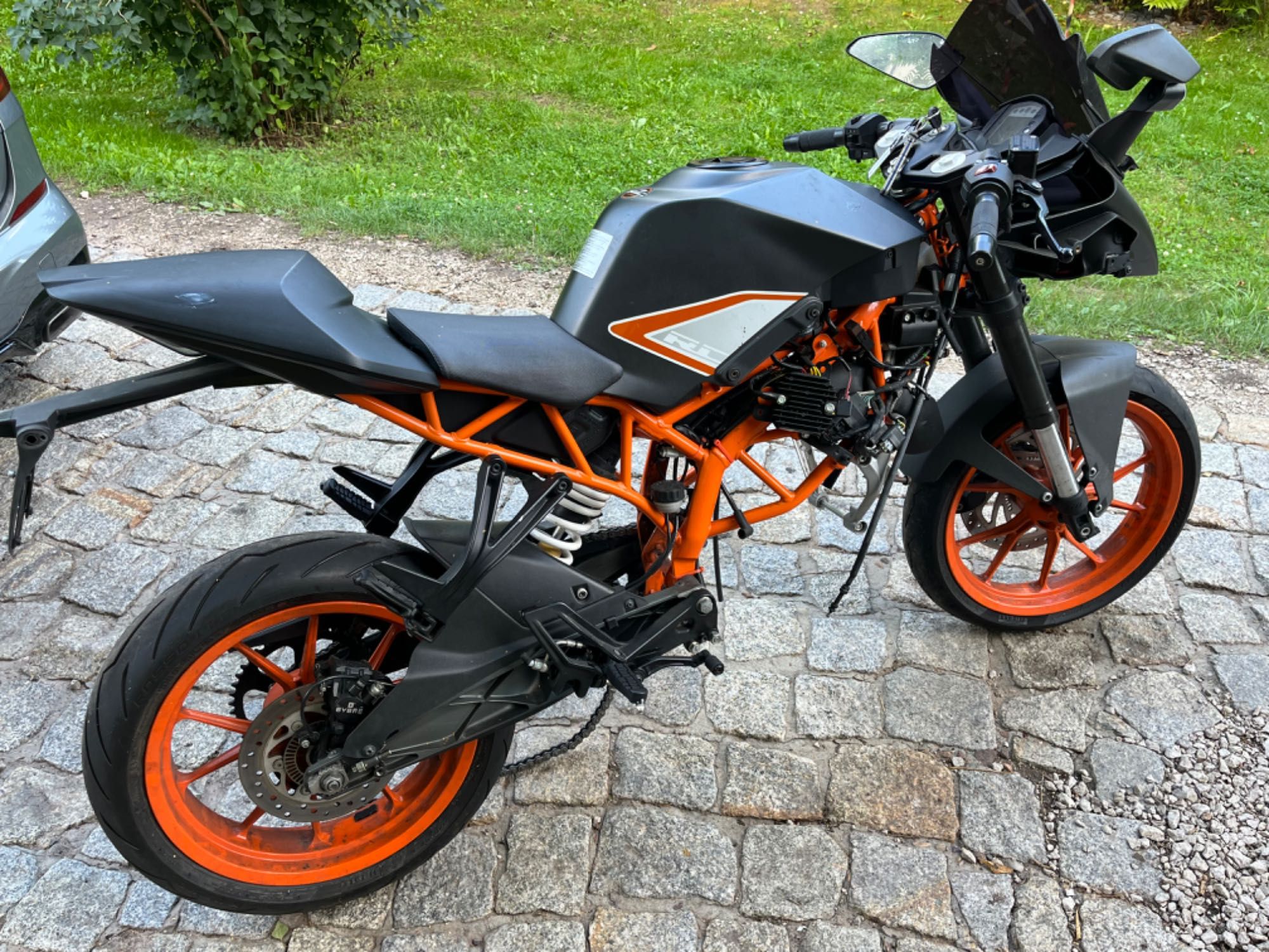 Ktm rc390 rc 390 abs 2017 uszkodzony silnik