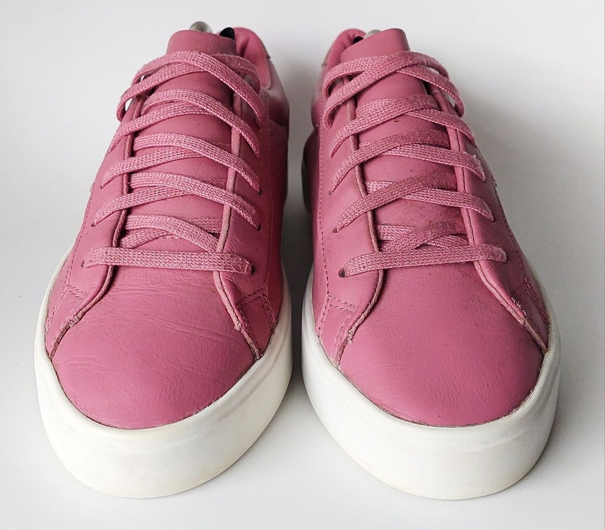 Buty Adidas Sleek roz.40 Pink Skóra naturalna