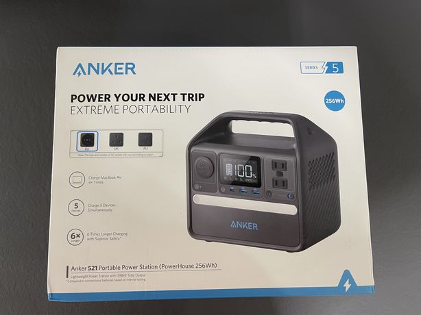 Зарядна станція Anker 521 PowerHouse - 256Wh 200W (A1720)