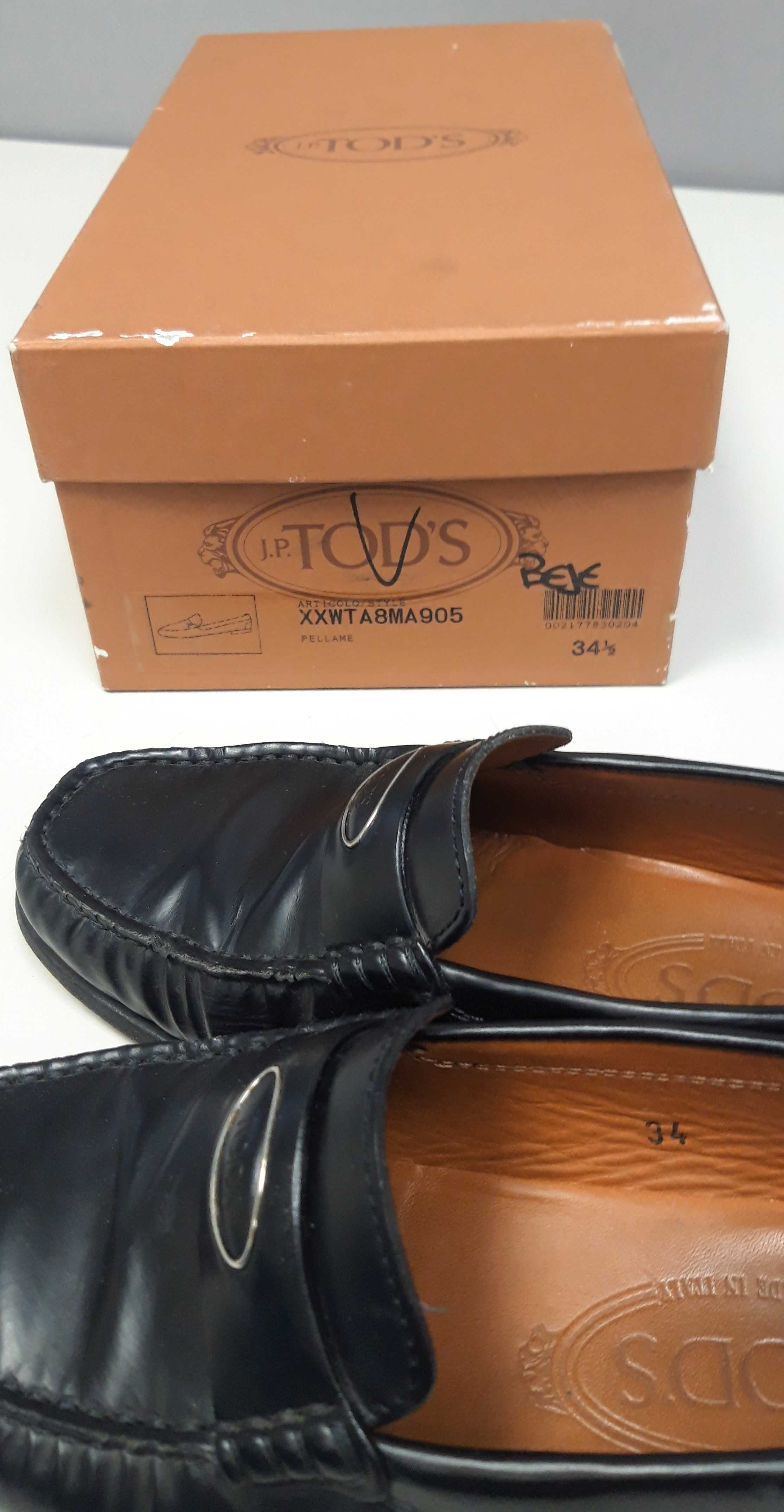 Mocassins senhora pretos da Tod's  - TAMANHO 34