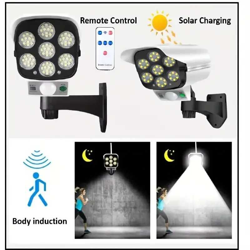 Lampa Zewnętrzna LED z panelem słonecznym solarna Oświetlenie ogrodu