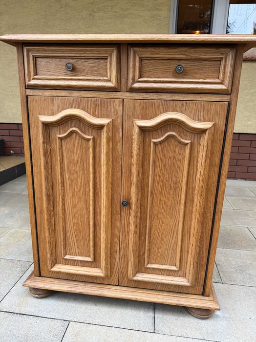 szafka na buty kolor dąb rustykalny płytka wąska przedpokój komoda