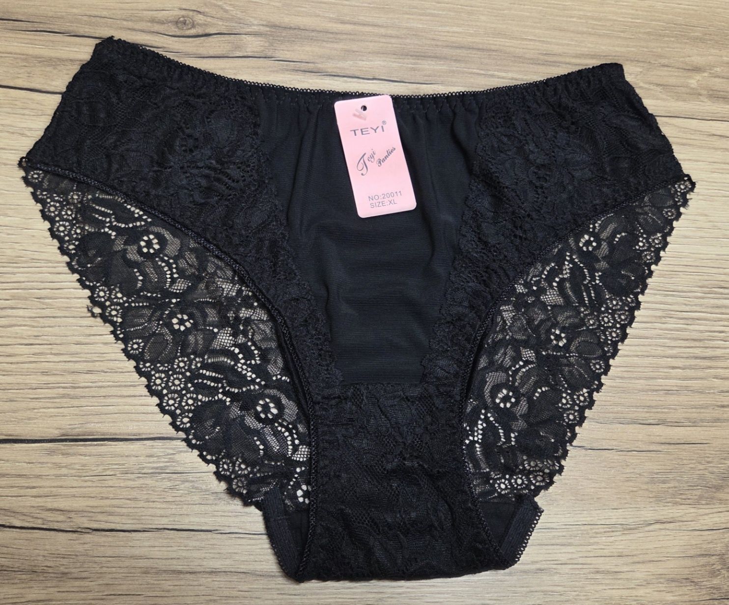 Majtki Damskie Czarne XL