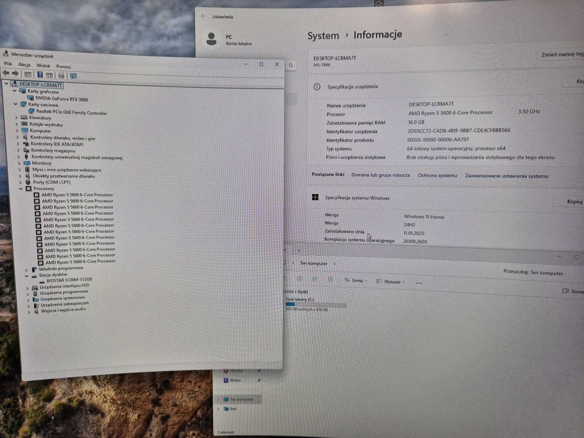 komputer do gier ryzen 5 5600 RTX 3080 Poznań