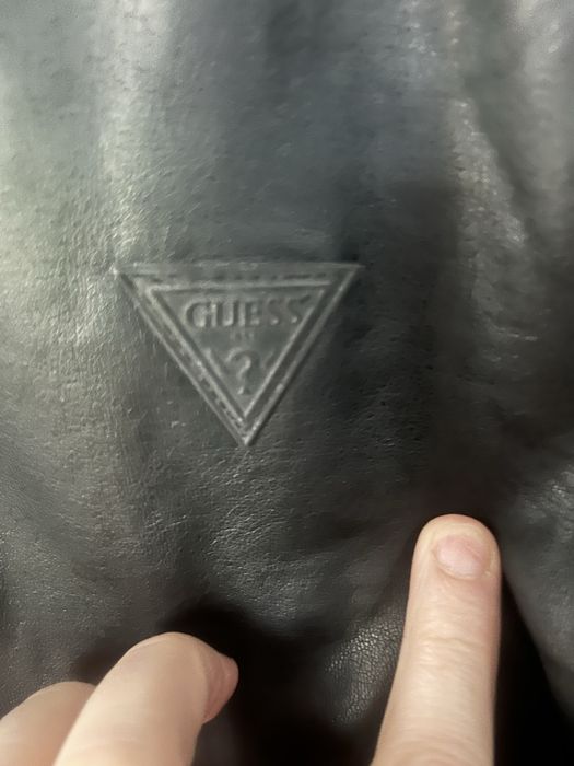 164 guess bomberka skora eko kaptur bawelna czarna szara