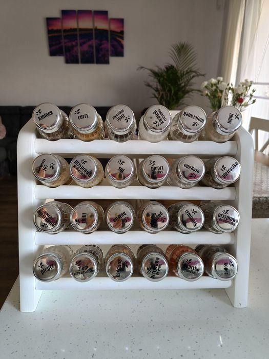 Przyprawnik 24 stojak drewno bukowe