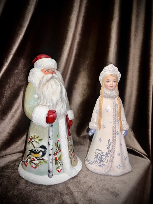Дед мороз снегурочка ссср под елку елочные игрушки