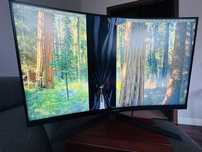 Monitor ASUS TUF Gaming VG328H1B uszkodzona matryca