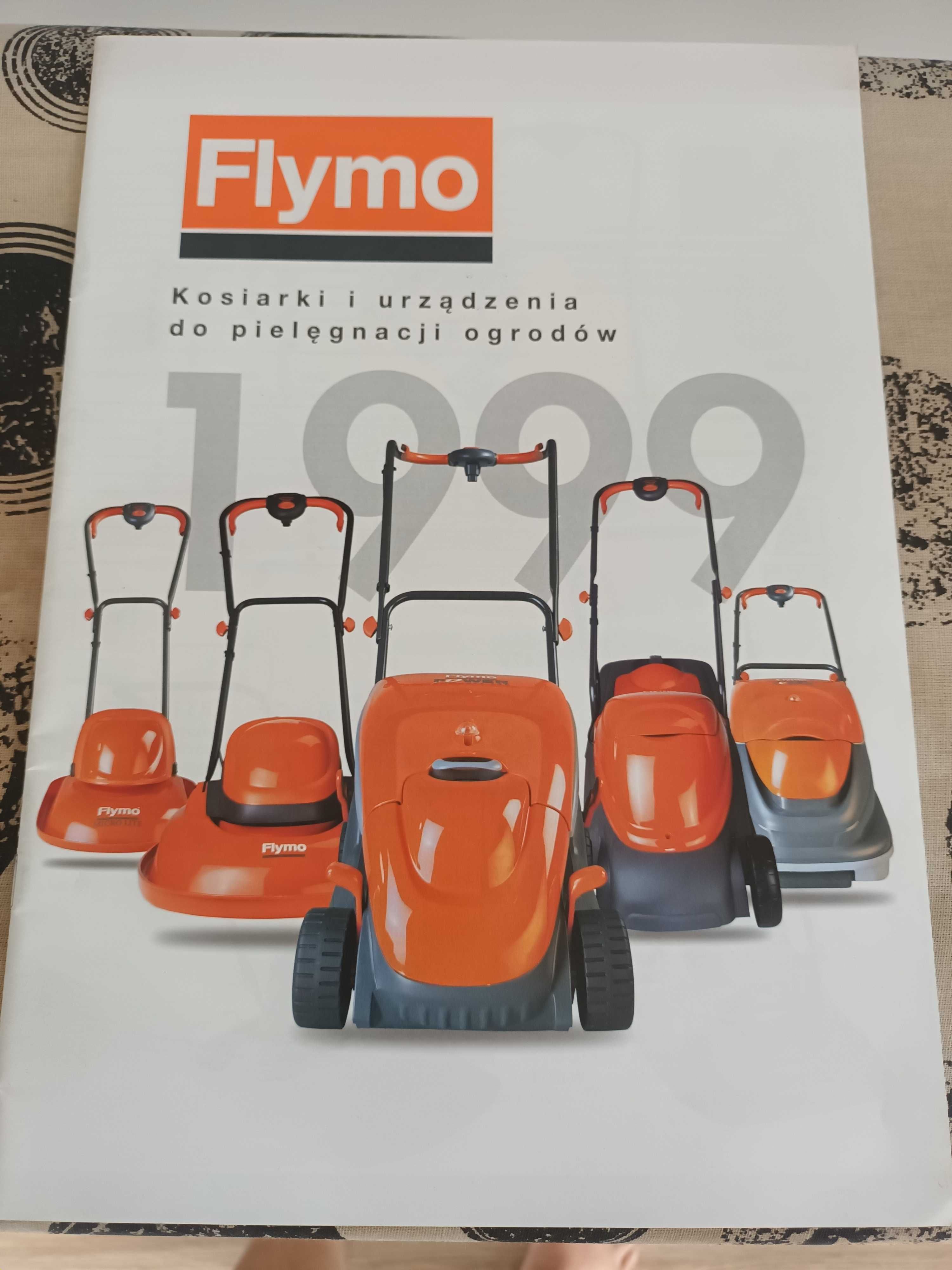 1999 rok, katalog, prospekt Flymo, kosiarki