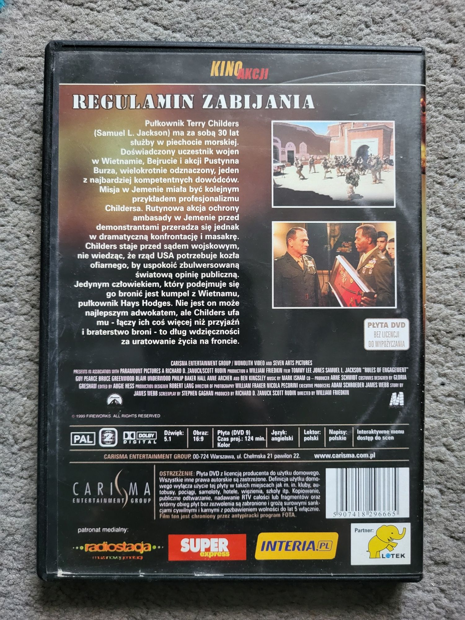 Film na Dvd Regulamin zabijania Tommy Lee Jones i S. L. Jackson