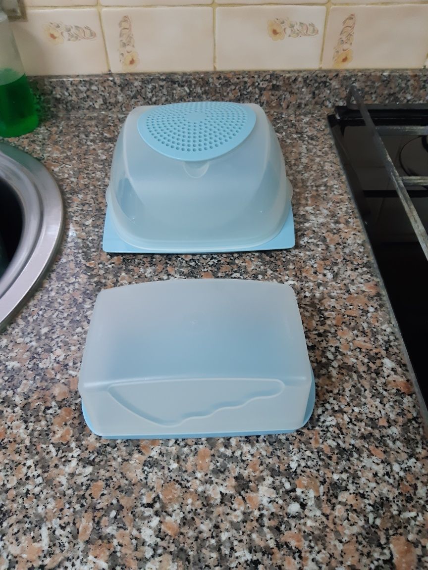 Queijeira e mantagueira da Tupperware