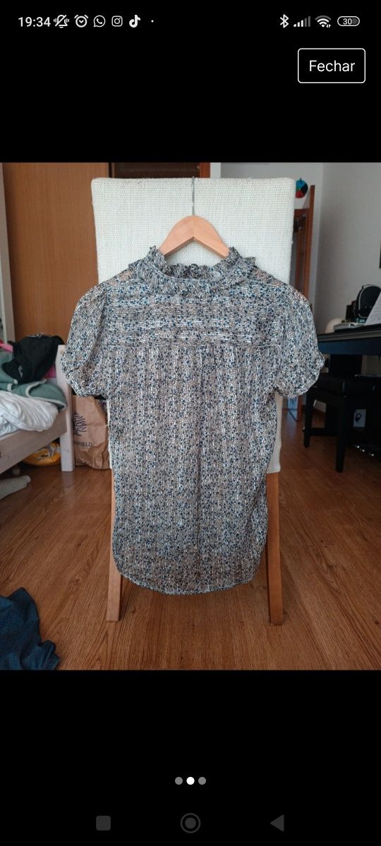 Camisa de manga curta Decenio