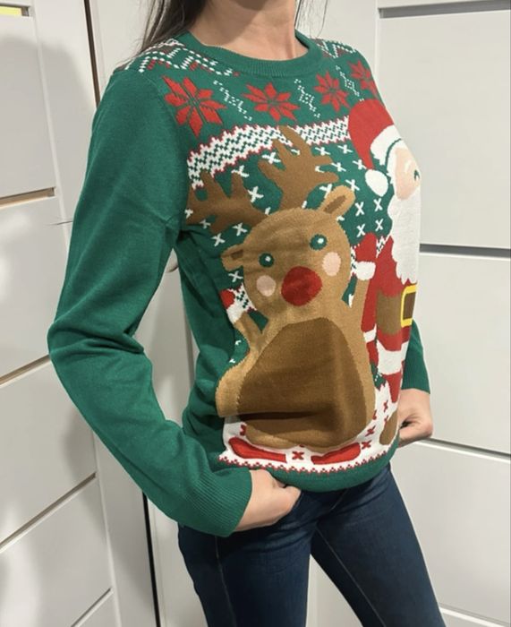 Sweter świąteczny, sweter, unisex , m