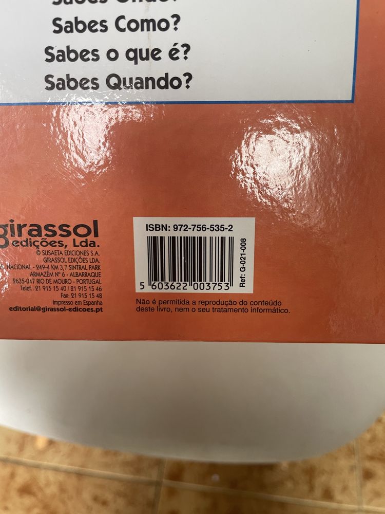 Livro Sabes Quando