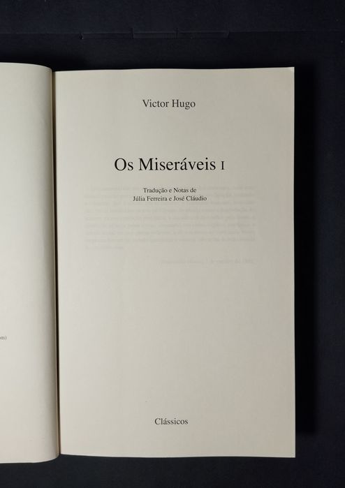 Os Miseráveis I – Victor Hugo