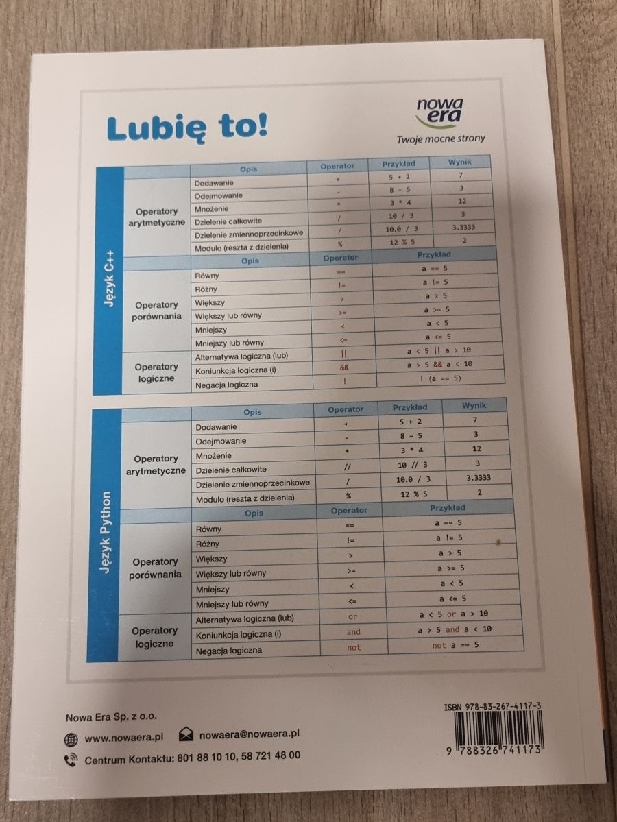 Lubię to! Podręcznik do informatyki dla klasy ósmej