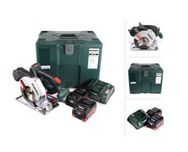 Serra Circular Metal sem Fio METABO MKS 18 LTX 58 + 2 bat 5,5Ah