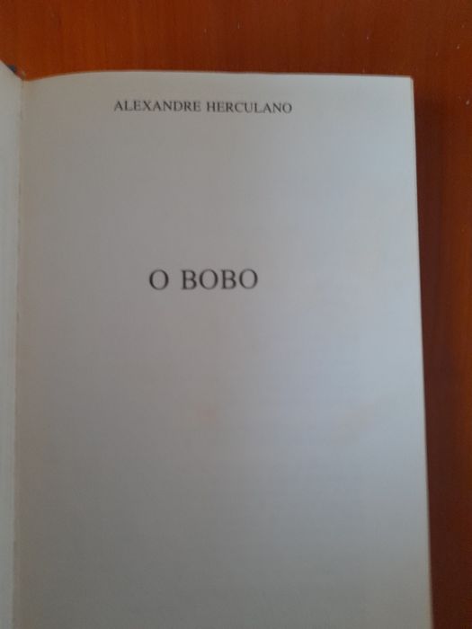 Livro " O bobo " de Alexandre Herculano