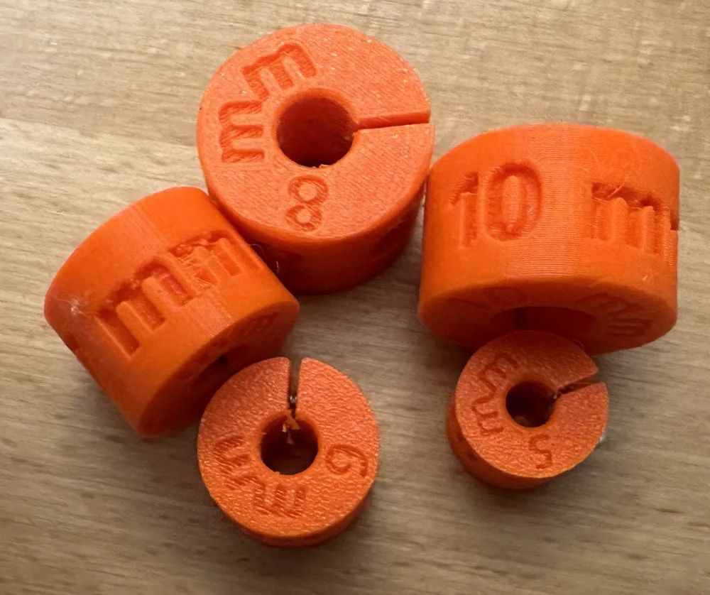 Zestaw Ograniczników Głębokości Wiercenia 3D (5-12mm) - 6 sztuk!