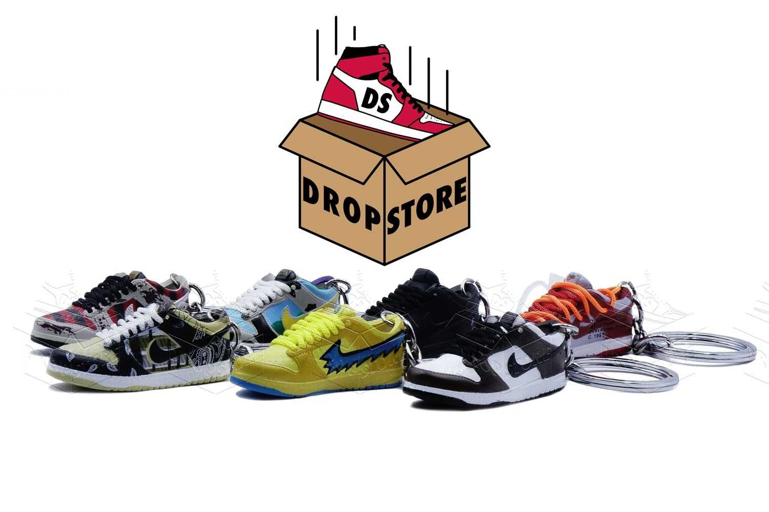 Brelok Nike DUNK Low Off-White University Red / CT0856–600