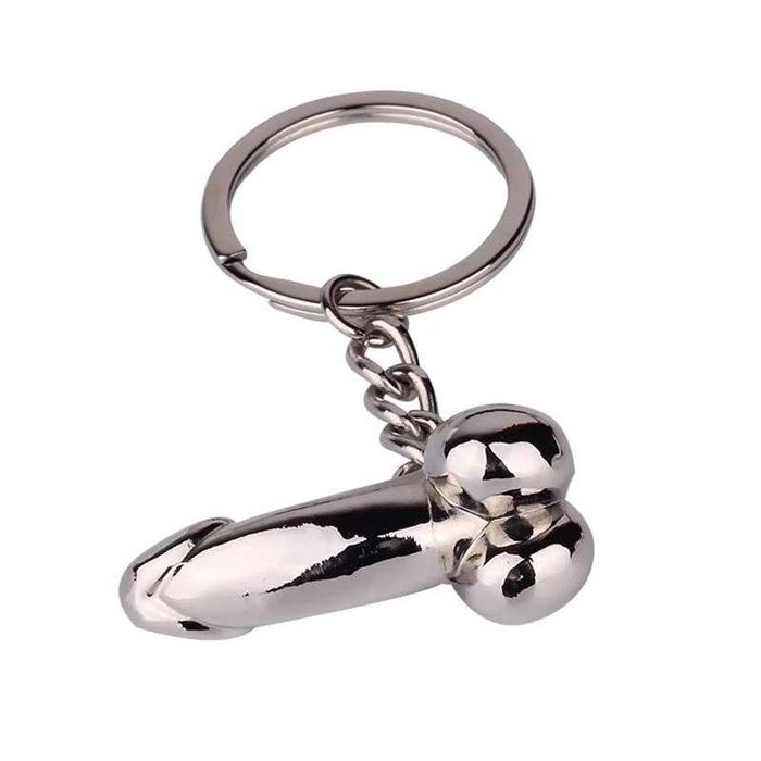 Брелок "Ню" "Rhodium Tools" с кольцом из нержавейки. Хром