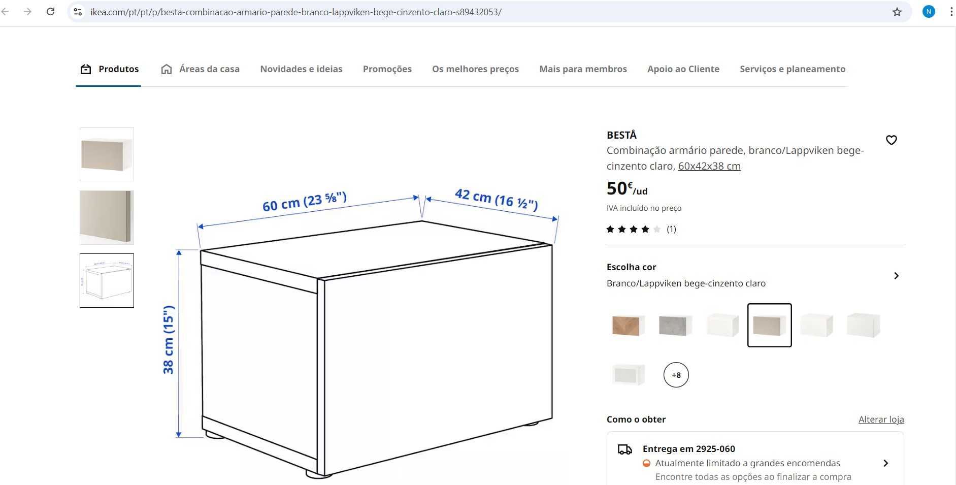 2 Módulos da gama Besta do Ikea