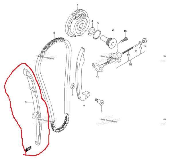Натяжитель (башмак) цепи ГРМ для квадроцикла Suzuki KingQuad
