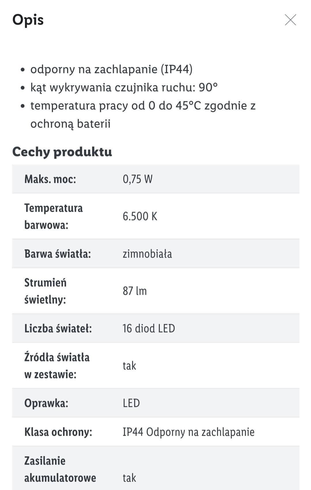 Reflektor solarny LED