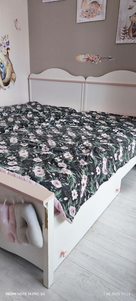 Łóżko Mia z materacami 2 szt plus szuflada gratis