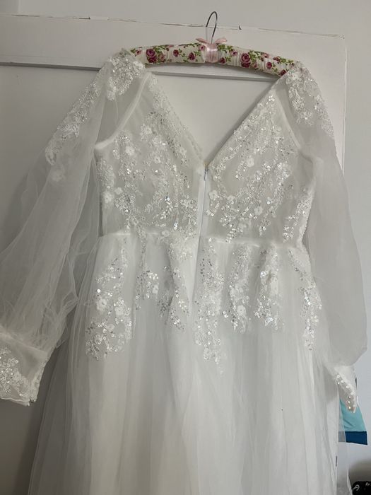 Suknia ślubna długi rękaw