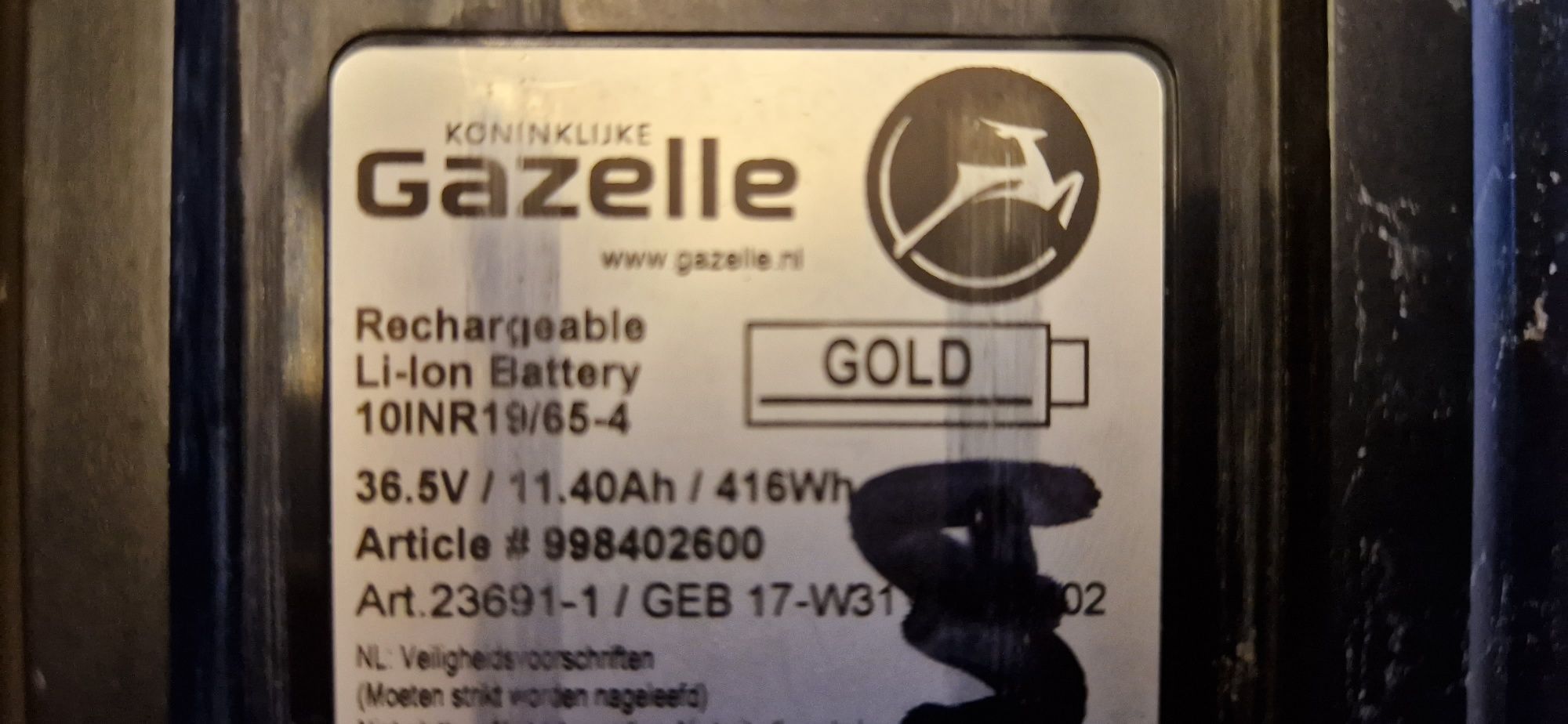 Gazelle Orange C7 bateria GOLD