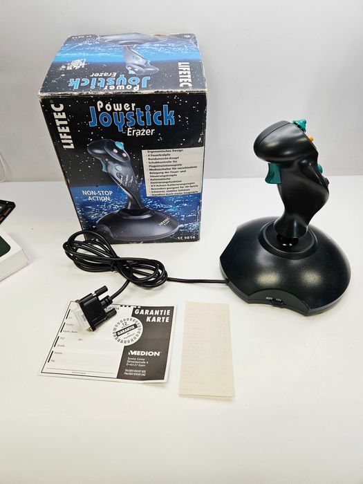Joystick Lifetec Erazer Retro - Komplet z paragonem z 1997 Roku