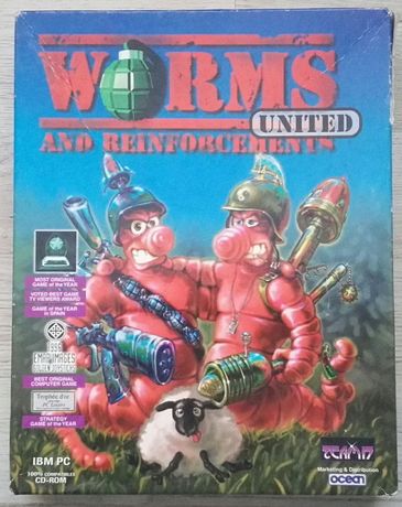 "Worms and Reinforcements UNITED" gra PC Big Box RETRO