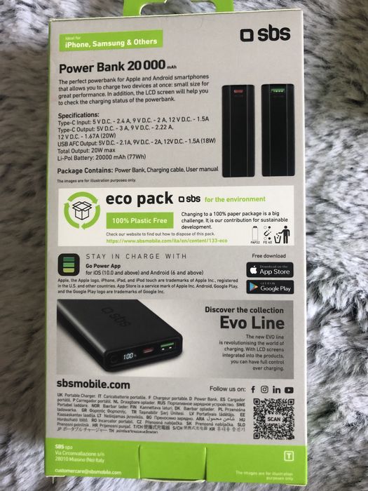 Power Bank 20 000 швидка зарядка