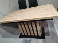 Stół rozkładany 130-180x80 Lamello - dąb artisan / czarny