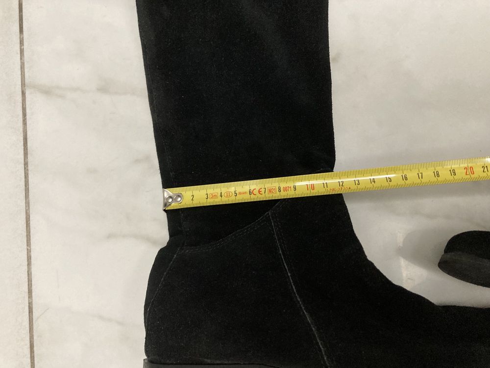 Kozaki muszkieterki naturalny zamsz 38 39